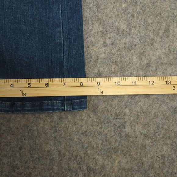 Levis 524 Jeans Womens 28x32 Too Superlow Blue Bootcut Stretch Denim Low Rise - Picture 8 of 11